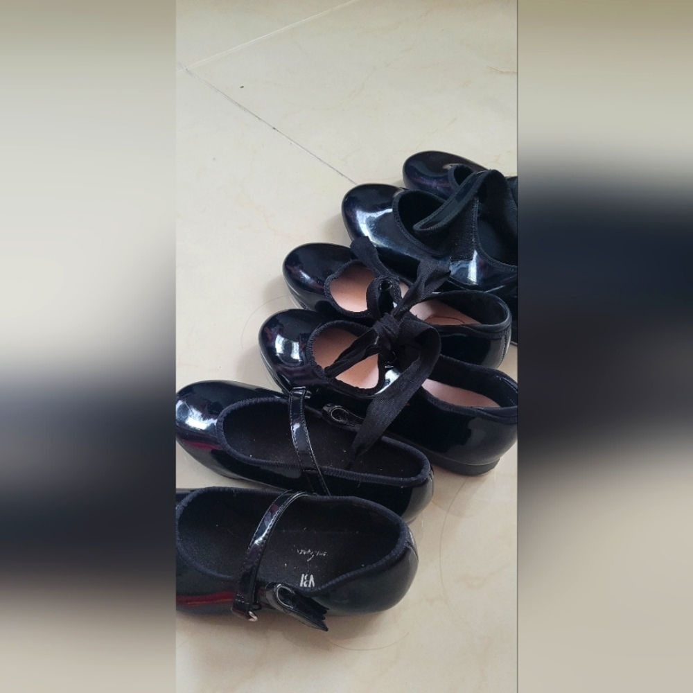 Ballet tap shoes black